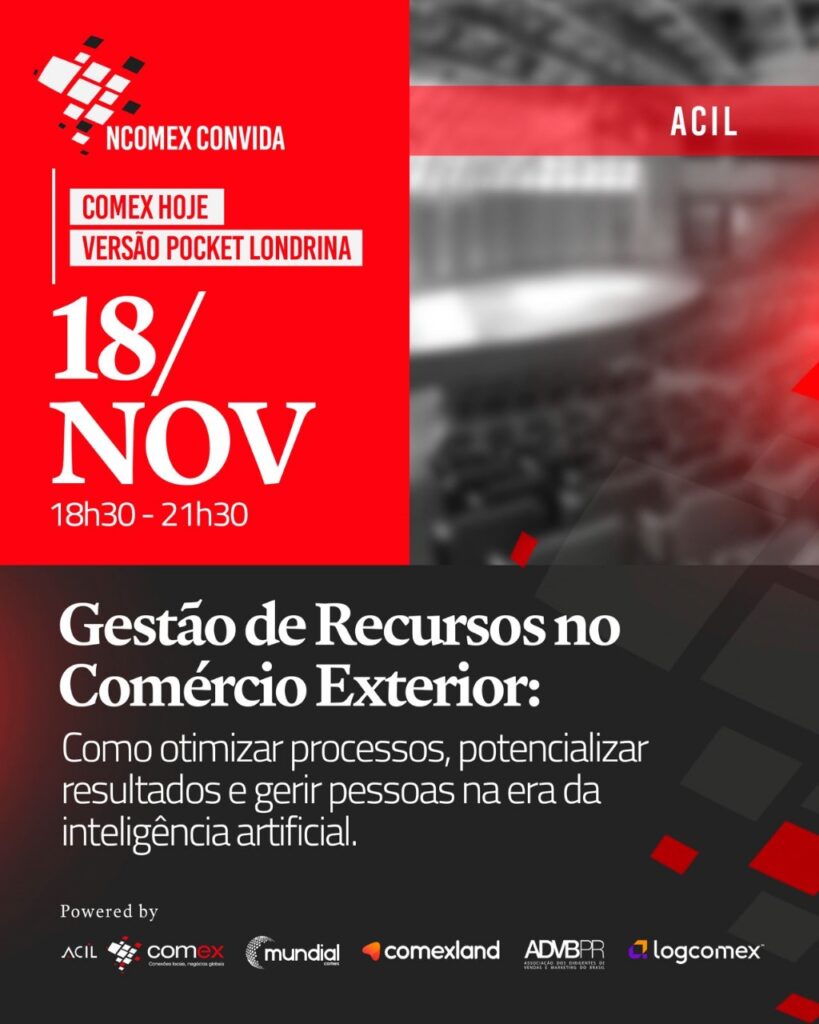 Evento gratuito, na ACIL, voltado para comércio exterior, vai discutir a integração entre tecnologia e negócios