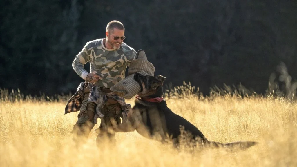 Coração Selvagem poderia ser mais um daqueles filmes de sobrevivência, mas Brad Pitt e o cão protagonista conseguem salvar o filme