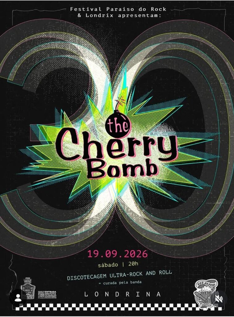 The Cherry Bomb sobe ao palco do Bar.bearia, neste sábado (19) com show em comemoração aos 30 anos de carreira