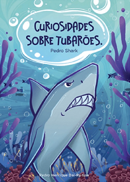 O autor mirim Pedro Henrique Dal-Ry Issa lança, neste sábado (10), o livro Curiosidades sobre Tubarões