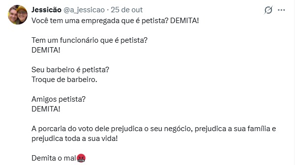 Ministério do Trabalho, AGU e MPT, em coletiva, disseram que estão sendo estudadas punições para empresas que demitirem trabalhadores por motivação política