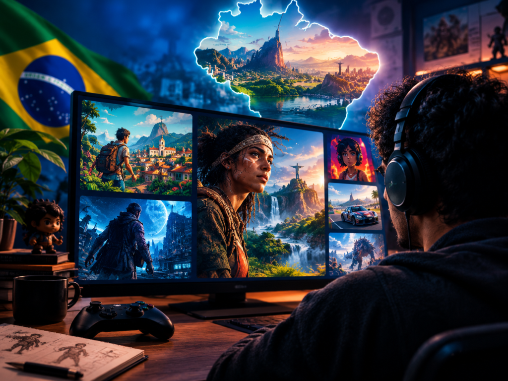 O Brasil quer deixar de ser apenas consumidor de games e conquistar espaço na indústria mundial. Novas regras prometem crédito, formação profissional e visibilidade para os jogos nacionais