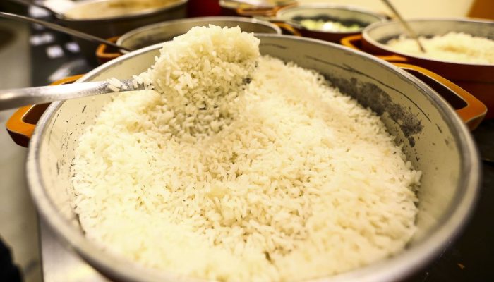 Comida servida em restaurante em Brasília.