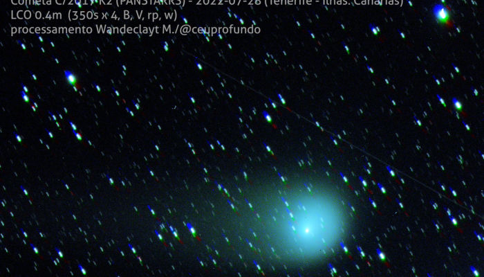 Cometa K2 foto Wandeclayt Melo Projeto Céu Profundo