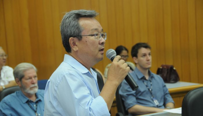 O presidente da Câmara, Ailton Nantes (PP), apresentou na sexta (28)  balanço das ações da Casa, durante audiência de prestação de contas do Município referente ao 3º quadrimestre de 2019. Na oportunidade, a Prefeitura divulgou dados da saúde e números gerais sobre receitas e despesas do Executivo. Na foto Newton Hideki Tanimura