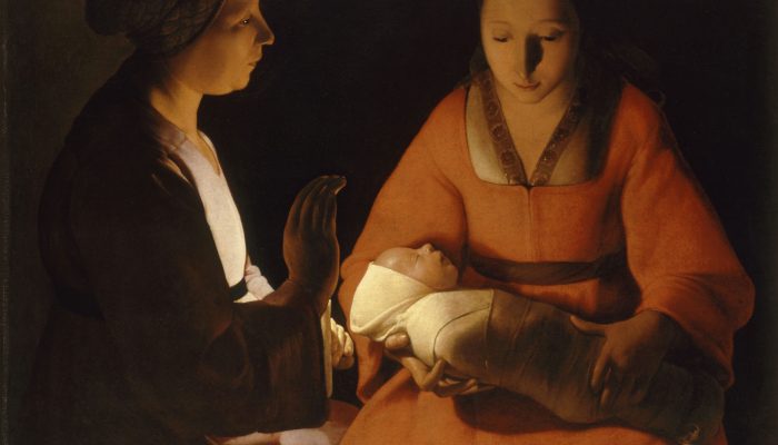 Georges de La Tour, Le Nouveau-Né, vers 1645, huile sur toile, 76,7 x 95,5 cm, Rennes, musée des beaux-arts, © Rennes, Musée des beaux-arts (1)