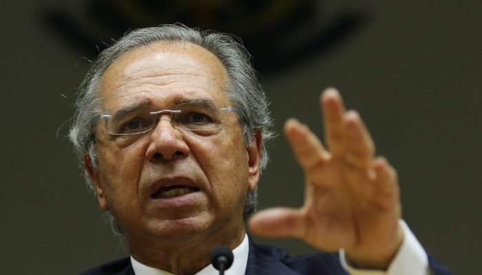 Entrevista coletiva do ministro da economia, Paulo Guedes