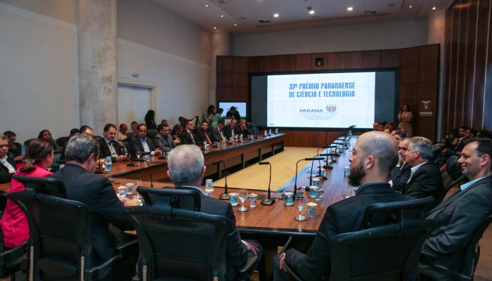 Entrega do 32º Prêmio Paranaense de Ciência e Tecnologia  no Palácio Iguaçu.   Curitiba, 04/12/2019 -  Foto: Geraldo Bubniak/AEN