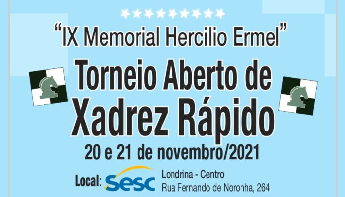 Torneio de Xadrez Foto Divulgação