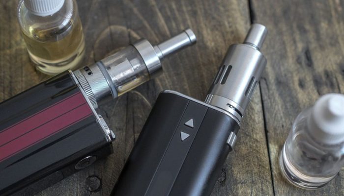 Advanced personal vaporizer or e-cigarette, from above