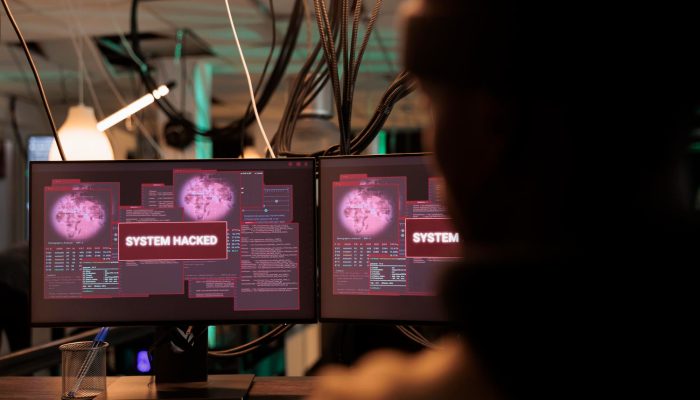 system-hacked-alert-message-computer-screen-hacker-breaking-into-database-server-criminal-cyberattack-malicious-software-password-cracking-program-information-stealing